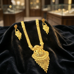 Wholesale 14K 18K 24K Micro Gold Traditional Wedding Long Jewelry Set, Fashion Long Jewelry Set, Micro Forming Long Jewelry Set. - Product Image 2