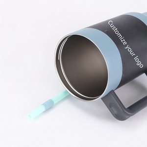 Tasse de voyage en acier inoxydable avec poignée de 40oz personnalisée Tumbler Isolato Vaso Aislado Gobelet <span class=keywords><strong>Isotherme</strong></span> Vacuum Cap Owa Back School - Product Image 3