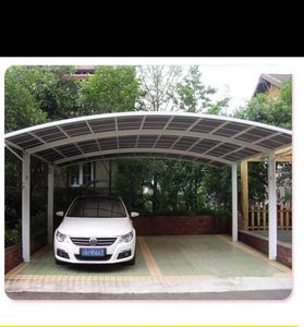 Venta directa de fábrica, toldo impermeable tipo M de aluminio para cochera al aire libre para 2 coches, marco de aluminio portátil Diy <span class=keywords><strong>Ca</strong></span> - Product Image 6