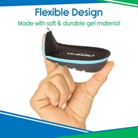 Augmentation de la hauteur semelles réglables chaussures ascenseurs Gel talon soutien coussin coussin orthèse confort caché ascenseur pied Booster