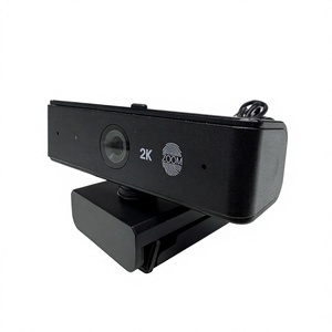 Cámara web USB 2K de 60FPS con micrófono, enfoque automático, zoom táctil, cubierta de privacidad, sin controladores, para videollamadas, clases en línea, transmisión en vivo - Product Image 1
