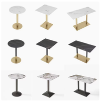 Ensemble de dessus de table en acier inoxydable pour restaurants commerciaux modernes et personnalisés Meubles de salle à manger Cafés en milieu urbain