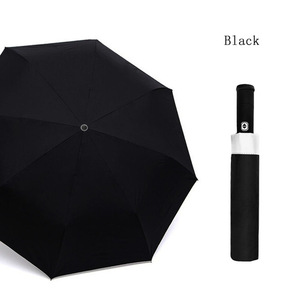 <span class=keywords><strong>Parapluie</strong></span> lampe de poche à LED pour femmes et hommes, créatif, imperméable, de <span class=keywords><strong>marque</strong></span>, grande, automatique, coupe-vent, 3 plis - Product Image 2