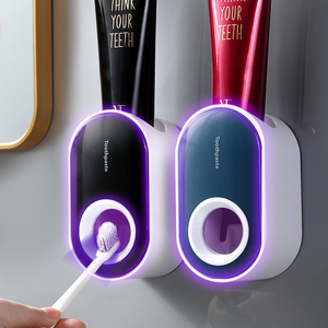 Automatic Toothpaste Dispenser Squeezer Bathroom Plastic Wall Mounted Toothpaste Dispenser