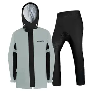 Reflective Safety Waterproof Riding Raincoat For Motorcycle Riders
