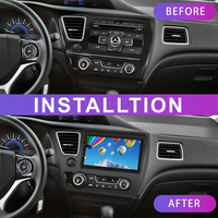 Autoradio Android pour Honda Civic version américaine 2013-2017, écran tactile, plug & play, lecteur vidéo GPS 9 pouces, conduite à gauche (LHD)