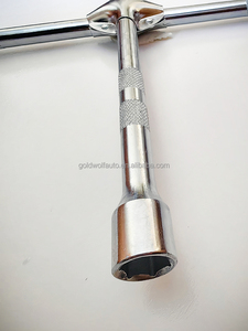 Clé à douille en acier, taille de douille 17/19/21/23, réparation automobile, clé à douille pour moto, clé cruciforme - Product Image 2