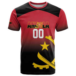 T-shirt personalizzata Angola 4 De Fevereiro Slim Fit stampa a sublimazione 3D che celebra il giorno della <span class=keywords><strong>lotta</strong></span> <span class=keywords><strong>armata</strong></span> Giornata dell'orgoglio angolano - Product Image 3