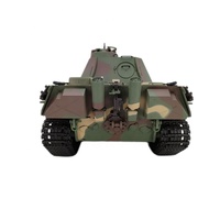 Tanque RC Henglong 3879-1 PRO, Escala 1/16, Modelo Panther Ausf G, 2.4 Ghz, con Humo, Sonido, Radio, Disparo de BB, Control Remoto, Baterías Metálicas