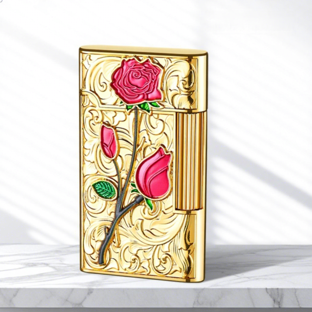 Rose en relief
