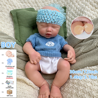 12 "Reborn Baby Dolls Realistisch mit Öffnungs mund Premium Silikon Material Geschenk idee
