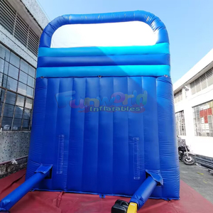 Outdoor party bouncy castle commercial tobogan hinchable inflatable blue dolphin mega slide - Product Image 4