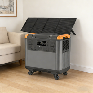 Outdoor <b>Camping</b> Solar <b>Generator</b> 3000W 5376Wh Mobile Energy Storage System Wheel Design Portable Power Station for Travel T50&UC4 - Product Image 5