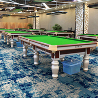 Tapis commercial ignifuge de classe B1 pour salle de billard d'hôtel, tapis tufté antidérapant pour salle de billard