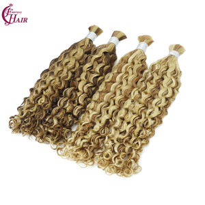 Nuovi Colori FH: <span class=keywords><strong>Extension</strong></span> di Capelli Umani Ricci Italiani, Doppia Trama, <span class=keywords><strong>per</strong></span> Trecce Boho, Qualità 10A Remy - Product Image 2