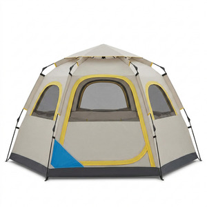 Tente de randonnée ultralégère QIQIKA Luxury Indian Four Corners avec tube d'air 2000-3000 mm, imperméable, double couche, quatre saisons - Product Image 4