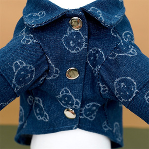 Pet Denim Coat Cute Animal Pattern Warm Autumn Winter <b>For</b> Dog <b>Cat</b> <b>Clothes</b> - Product Image 5