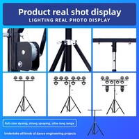Iluminación Soporte de luz de una sola capa Trípode de hierro con manivela Soporte de luz fijo para escenario TUV Certificado Fabricante directo