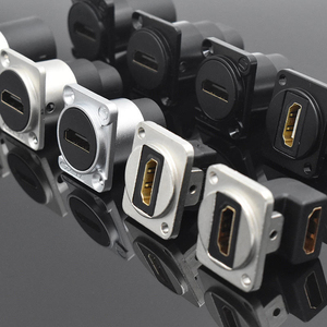 Module de couplage optique USB <span class=keywords><strong>HDMI</strong></span> RJ45 Type C à montage sur panneau de type D, en alliage de zinc, étanche, connecteur de communication industriel - Product Image 6