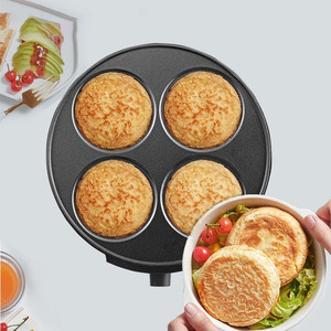 Plancha eléctrica multifuncional antiadherente de 35x9x38cm con cuatro zonas para cocinar panqueques, crepes, huevos y asar. - Product Image 2