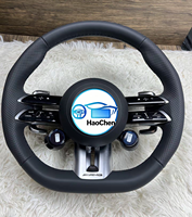 Volant de direction de voiture amélioré pour Benz W166 W177 Classe A GT W213 W246 X253 W205 W222 Amg en cuir et fibre de carbone