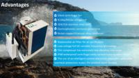 Climatiseur marin Chlee à eau de mer 12000-30000 Btu, sur pied, avec tubes en alliage de cupronickel, R-410A, Copeland Scroll, automatique