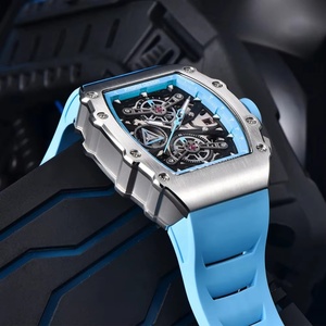 Montres à quartz pour homme Pagani Design PD-YS011, mouvement japonais, cadran squelette, étanche, sport, rectangle, verre saphir, chronographe - Product Image 3