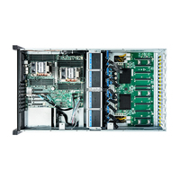 Châssis de serveur GPU haute densité 4U800, 8 GPU, avec riser de commutation Gen4 Gen5, EATX, 12 baies Hot-Swap SAS SATA CRPS, rack avec ventilateur, en stock