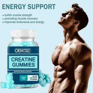 Kreatin Monohidrat 60 Jelibon Spor Beslenmesi Fitness Özel Etiketli Yaban Mersinli Güç Takviyesi Kas Geliştirme ve İyileşme İçin - Product Image 4