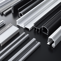 Projet d'éclairage architectural Canal en plastique PVC de qualité supérieure encastré Profil en plastique LED sur mesure