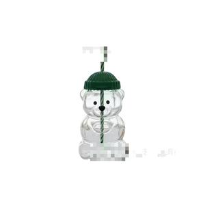 Popüler ayı saman kahve fincanı, ayı cam bardak - Product Image 1