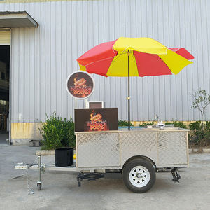 Carrito de Acero Inoxidable para Venta de Hot Dogs a Precio Accesible <span class=keywords><strong>con</strong></span> Máquina Expendedora para Snacks - Product Image 2