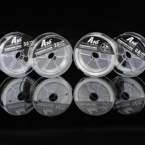 Línea de pesca A16 Carbon Line de 100m de alta resistencia para pesca en el mar, línea auxiliar transparente - Product Image 2