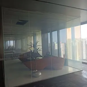 Privacy PDLC Glass Color Changing Electronic Smart Glass Switchable Glass For Doors Windows Office Partition