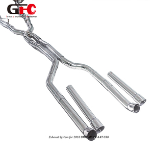 Sistema de Escape Catback GFC Performance para BMW <span class=keywords><strong>M550i</strong></span> G30 4.4L Twin-Turbo, Silenciadores de Doble Cámara, Diseño de Doble Válvula con Puntas Cuádruples - Product Image 1