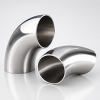 Zhuo Ye SS304 Poli miroir 90 °   Coude de tube en acier inoxydable pour accroches de main courante d'escalier