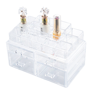 Nuovo design grandi divisori per cassetti portaoggetti per trucco cosmetico in acrilico scatole e contenitori per il trucco organizzatori per il trucco - Product Image 1
