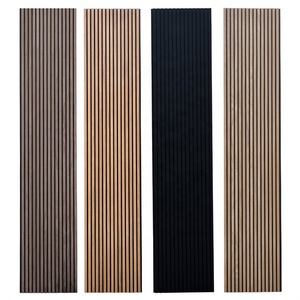 Panneaux acoustiques muraux en lattes de bois modernes pour l'insonorisation de la maison - Salon, chambre, salle de sport, appartement avec solutions de conception graphique - Product Image 5
