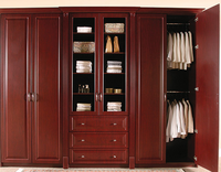Armoire contemporaine PRIMA avec miroir et portes en verre pour la chambre à coucher, idéale pour le rangement des vêtements
