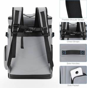 Grand sac à dos isotherme imperméable, sac isotherme souple anti-fuite pour le camping, la randonnée et les voyages - Product Image 5