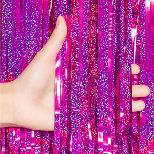 1x2m foglio di alluminio tenda di compleanno e tenda di pasqua per la decorazione della parete della cabina della foto e di nuovo a scuola feste di natale - Product Image 2