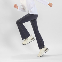 Pantalons de yoga pour enfants taille haute, logo personnalisé, taille élastique respirante, pantalons de danse de fitness pour filles, pour les loisirs en plein air, la salle de sport, l'entraînement