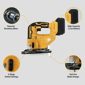 <span class=keywords><strong>Scie</strong></span> <span class=keywords><strong>sauteuse</strong></span> sans fil 21V, lithium-ion, électrique, vitesse variable, coupe inclinée réglable, pour bois, métal, <span class=keywords><strong>PVC</strong></span>, outils électriques - Product Image 3