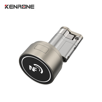Serrure cylindrique NFC KENRONE, serrure passive à profil européen, accès géré par application avec journalisation des opérations pour hôtels et locations