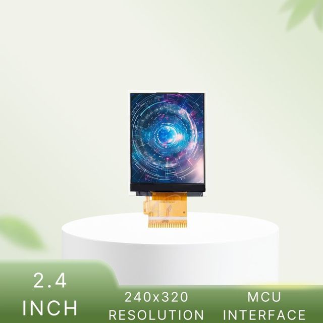 2.4 Inch 350 Nits High Brightness IPS TFT LCD Display 240x320, 320 Nits, SPI, for Automotive & Industrial Applications