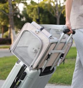 Benzersiz genişletilebilir Pet kedi ve köpek taşıyıcı, yumuşak taraflı evcil taşıyıcılar kafes, küçük hayvanlar evcil seyahat çantası açık taşıma kulübesi - Product Image 4