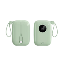 Mini batterie externe portable 10000 mAh avec logo OEM, charge rapide PD Type-C, haute efficacité 20W