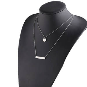 Collar con colgante personalizado de acero inoxidable 316L, chapado en oro PVD de 14K/18K, joyería fina de moda para grabar. - Product Image 5