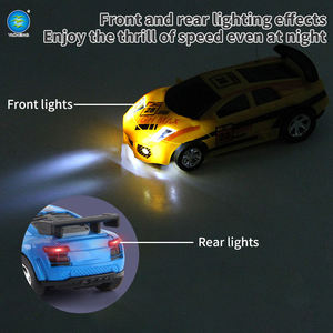 Nouveauté : Mini Voiture RC 6 Couleurs Assorties, Télécommandée 2.4G avec Lumières, Jouet Portable pour Enfants - Product Image 5