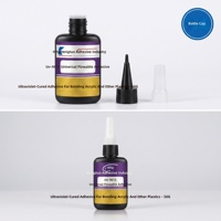 Colle UV transparente et sans trace UV-9615 9629 personnalisable par les fabricants pour coller le plastique et l'acrylique, durcissable aux UV